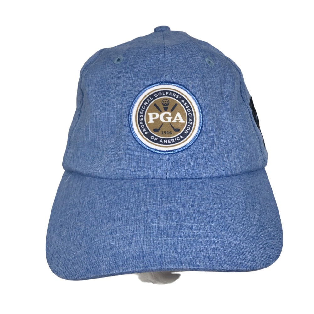 American Dry Goods PGA of America Golf Hat Mens Blue Adjustable Strapback Cap